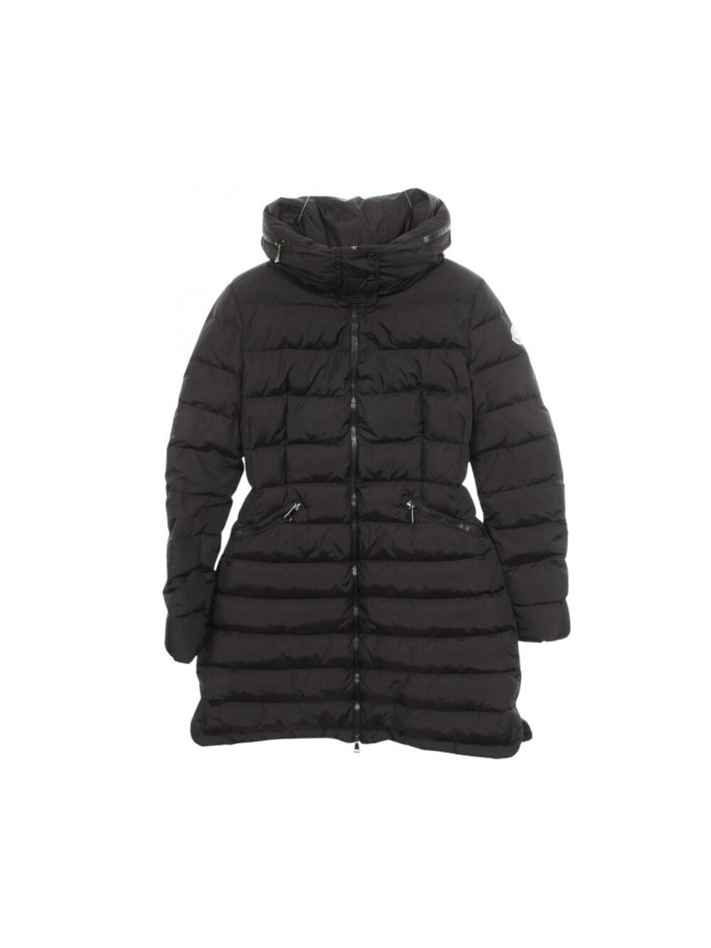 Moncler Down Jacket Flammette Hooded Nylon Coat